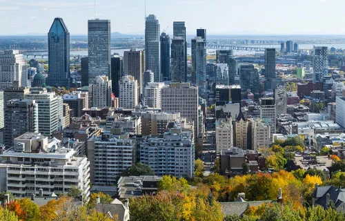 Stadtansicht Montreal vom Mont Royal